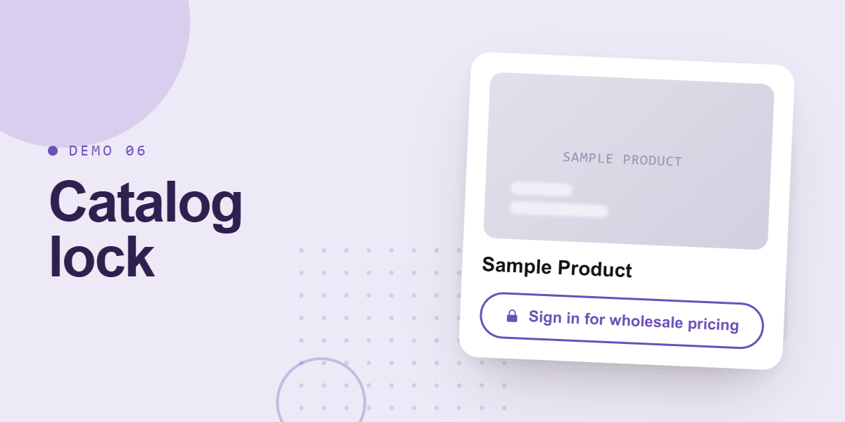 Catalog lock demo